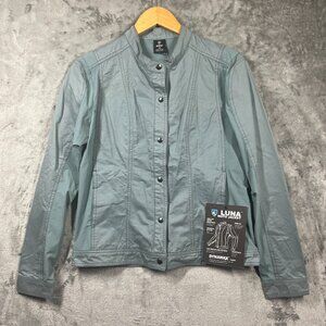 Kuhl Luna Moto Jacket Women's Size Medium Blue Lightweight Water-Wind Resistant